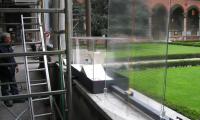 Installazione strutture in ferro / inox per mostra Pittorica Centro Pastorale